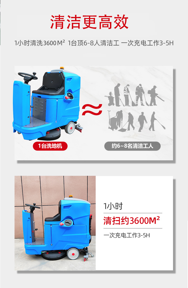 邵阳驾驶式洗地机更适合用在高铁站